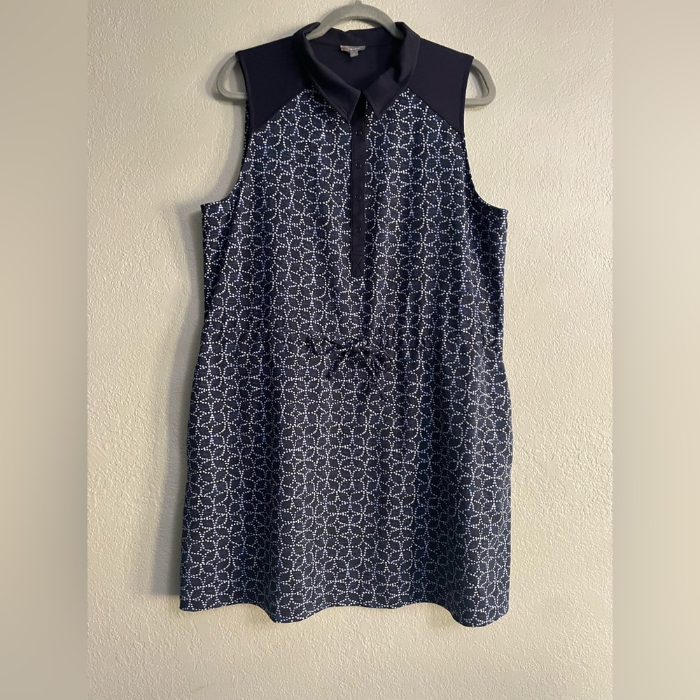 COPY - Talbots navy blue dress w/ pockets